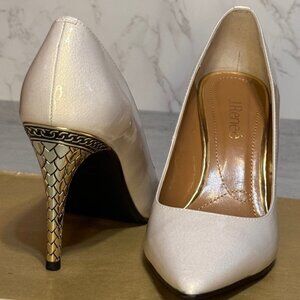 "Crème de la Crème!" J. Reneé 'Maressa' Pearlized Patent Pumps